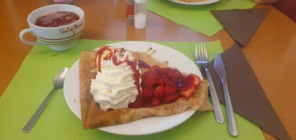 Crêpe Pêche Melba
