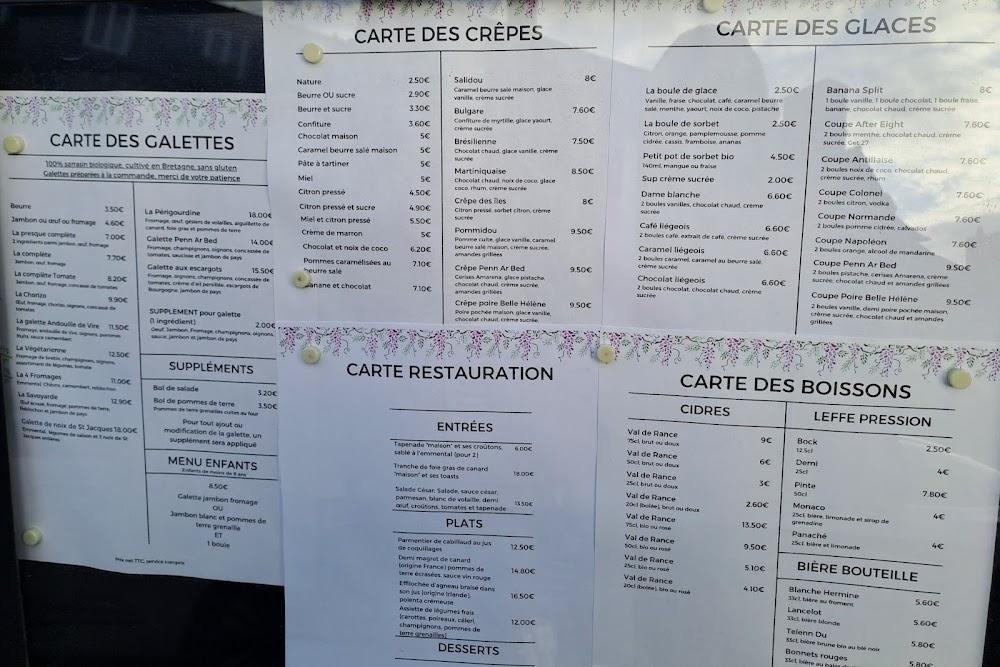 Crêperie Penn Ar Bed - Menu Image 1